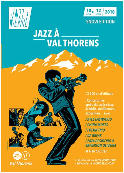 affiche festival jazz val thorens