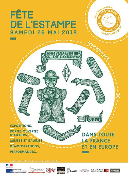 affiche fete estampe 2018 art riche proteiforme culture