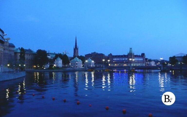 Heure bleu outremer à Stockholm Suède prise en juillet 2011