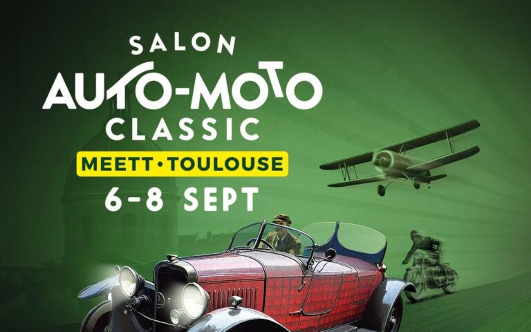 Du 6 au 8 septembre se déroule à Toulouse le plus grand évènement consacré à l’automobile de collection du Grand Sud. Acteurs du secteur autos-motos anciennes et passionnés de belles mécaniques s’installent trois jours au MEETT, Parc des Expositions et Centre de Conventions & Congrès de Toulouse.