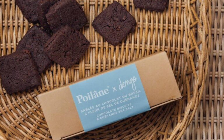 Dengo & Poilâne présentent une création unique : un délicat sablé au chocolat et fleur de sel qui éveille les souvenirs d’enfance.
