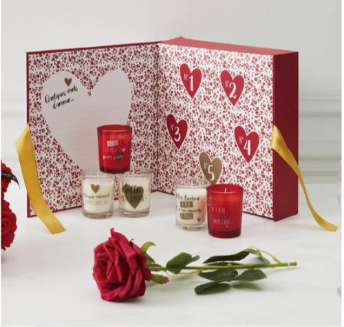 Coffret 5 bougies parfumées Coffret 5 bougies parfumées Calendriers de l'Avent et Coffrets cadeaux Passage du Désir