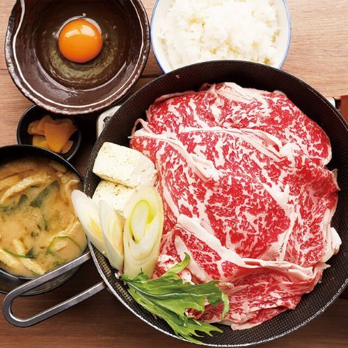 Taishū Sukiyaki Hokuto restaurant osaka japon plat Plat Taishū Sukiyaki Hokuto