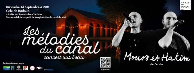 concert toulouse mouss hakim Les Mélodies du canal 2025 concert solidaire avec Mouss et Hakim