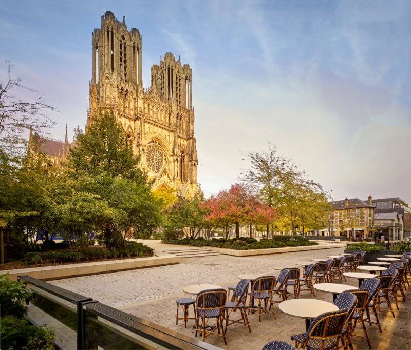 terrasse restaurant gastronomique la grande georgette reims La Grande Georgette : restaurant gastronomique à Reims