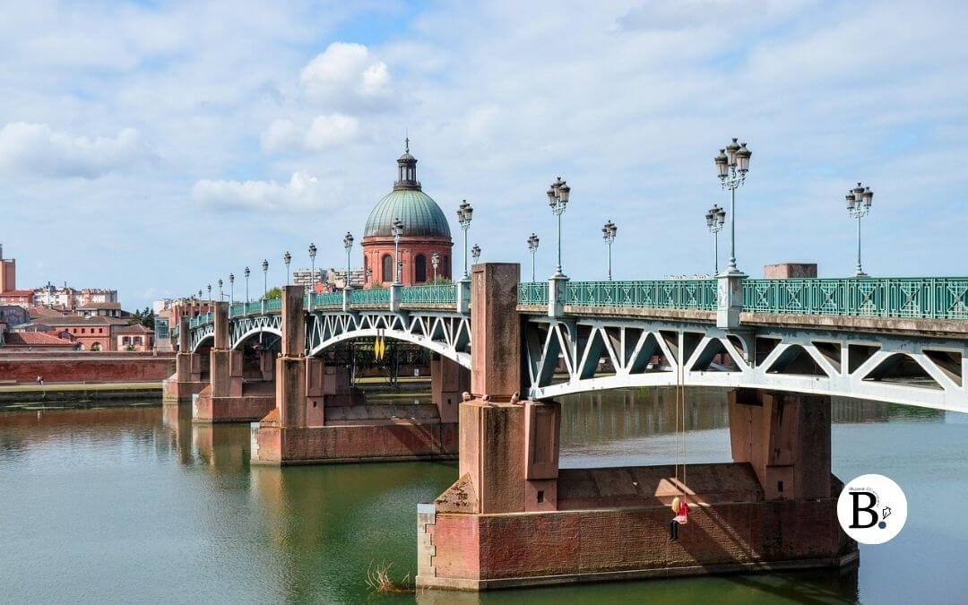 Pont Saint Pierre sur la Garonne à Toulouse