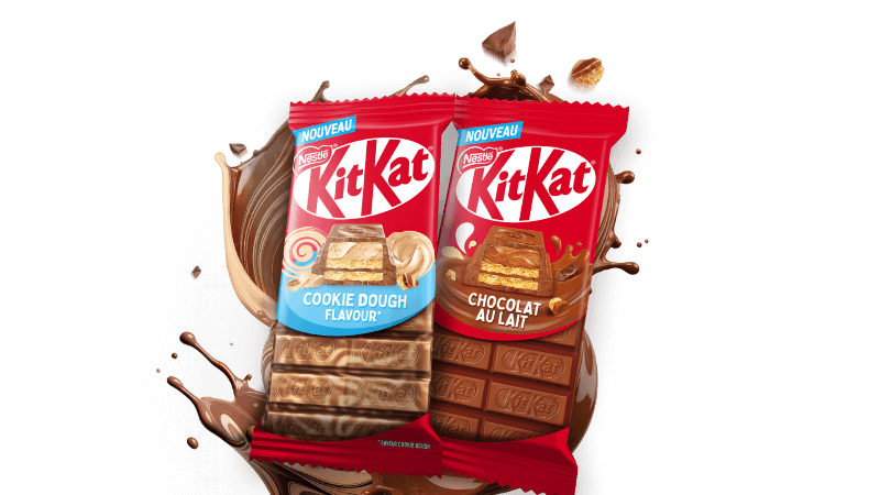 kikat tablette cookie dough flavour chocolat lait KitKat lance deux nouvelles tablettes gourmandes