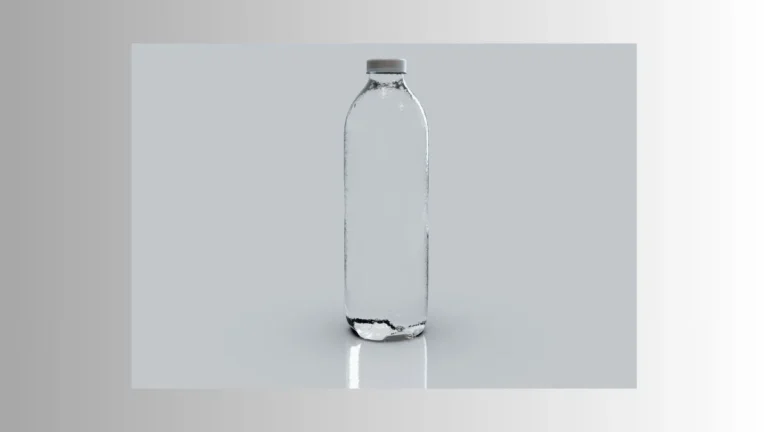 Bouteille d'au en verre pour un water wish