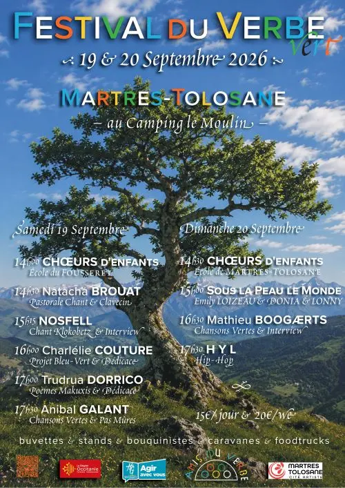 affiche festival verbe martres tolosane 2026 Festival du Verbe 2026 : Cap sur la nature