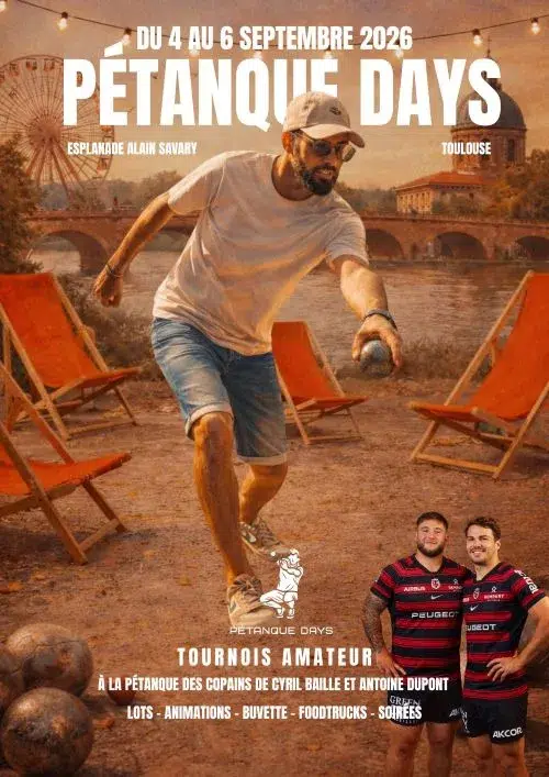 affiche petanque days toulouse 2026 Pétanque Days 2026 à Toulouse : le guide complet