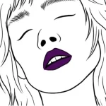 Visage stylisé d'une femme
