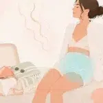 Femme assise détentue