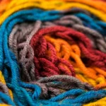 Fils de laine multicolore