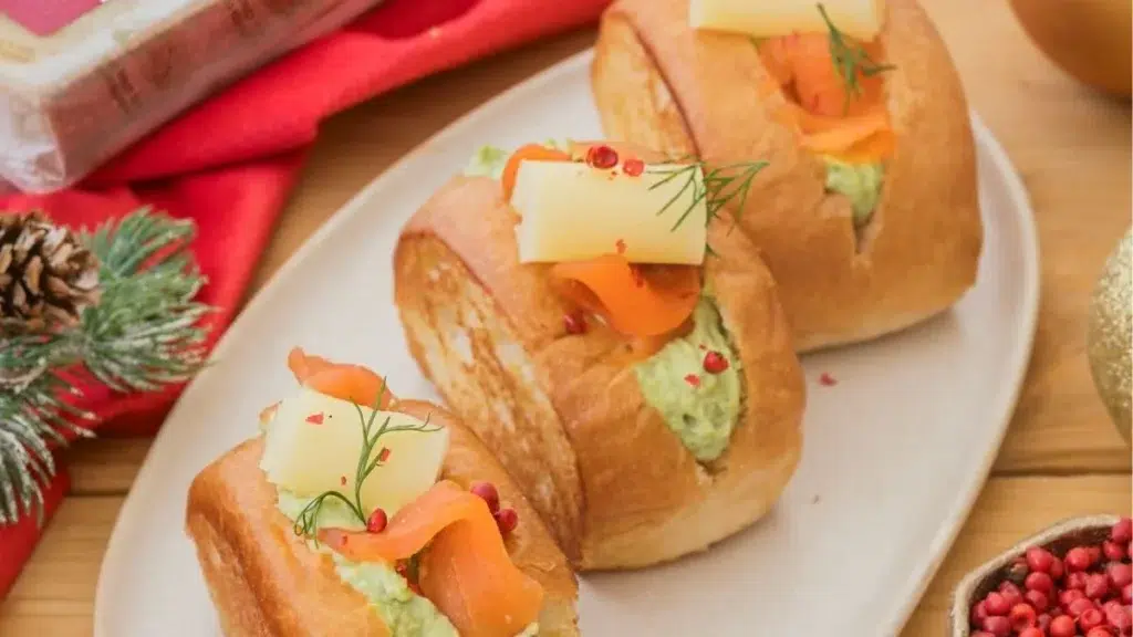 Mini rolls saumon