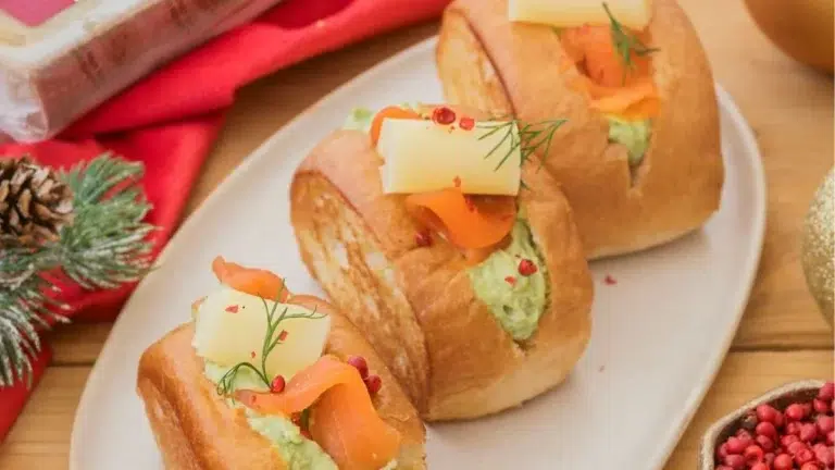 Mini rolls saumon