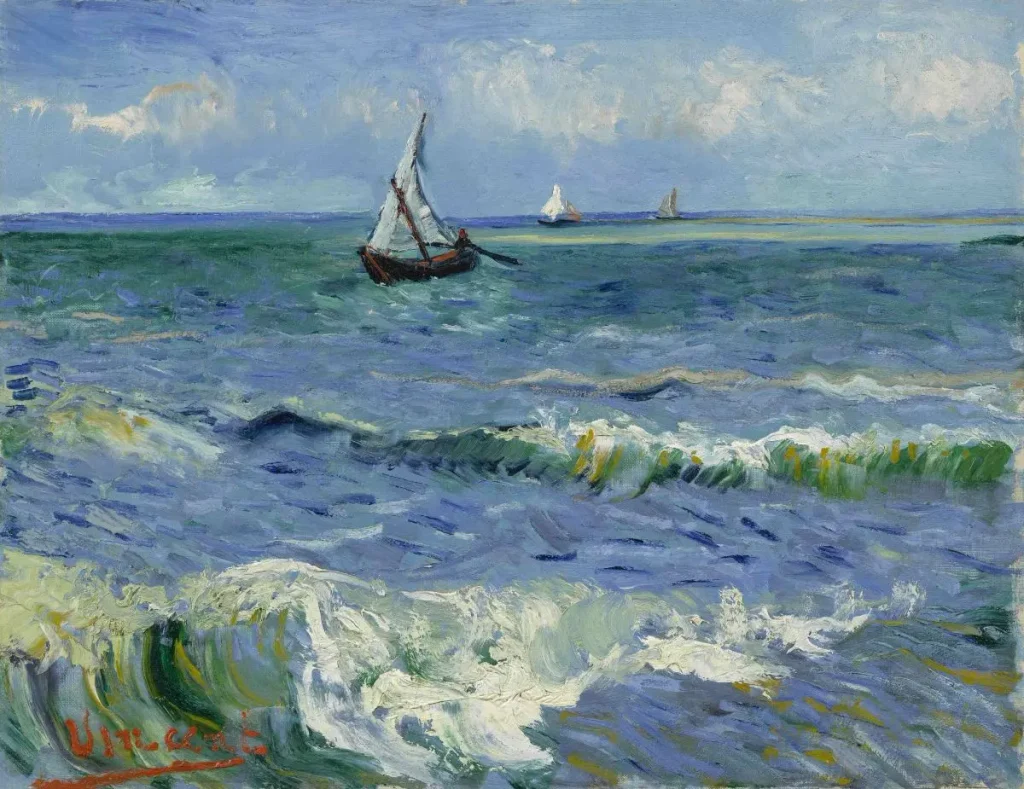 tableau vue mer saintes maries de la mer van gogh Van Gogh : découvrez la véritable histoire derrière la signature « Vincent »