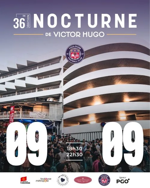 affiche nocturne victor hugo tfc toulouse Nocturne de Victor Hugo avec le TFC à Toulouse