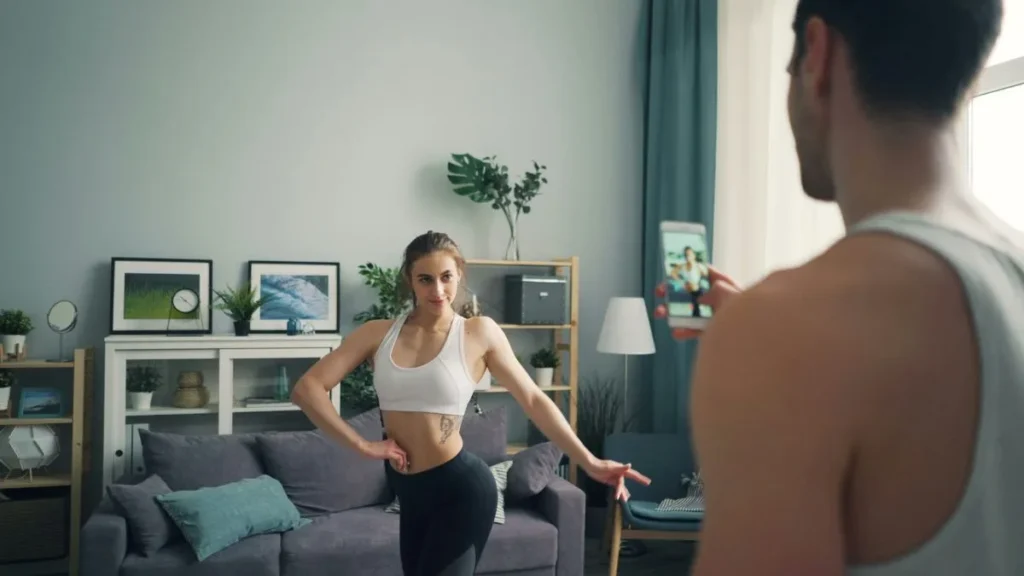Femme en tenue de sport