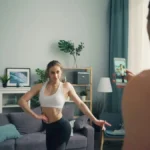 Femme en tenue de sport