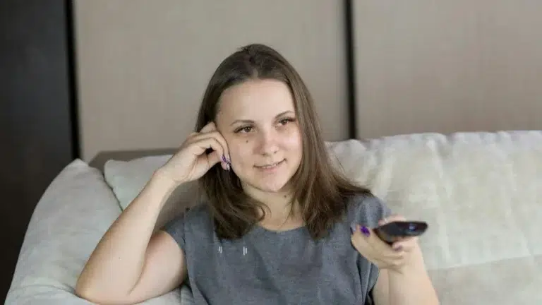 Femme avec le sourire