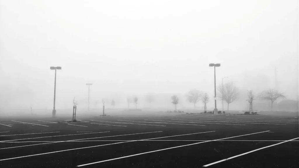 Grand parking désert