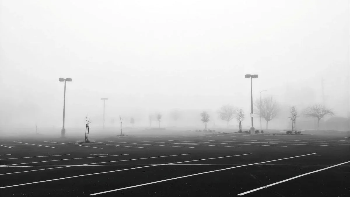 Grand parking désert